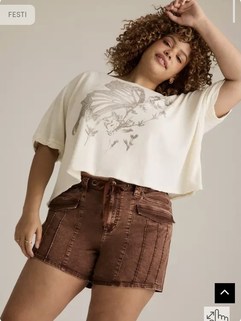 Torrid Festi High-Rise Utility Short
